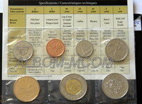 Канада Годовой набор 2005 год. 7 монет в запайке и сертификатом. UNC