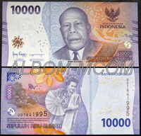 Индонезия 10000 рупий 2022 год. Новый дизайн. Пресс. UNC