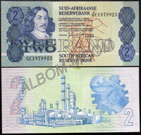 Южная Африка (ЮАР) 2 ранда 1981-89 год. UNC. Пресс