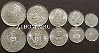 Венесуэла набор 5 монет 1989-1990 год. Симон Боливар. UNC.