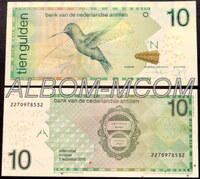 Нидерландские Антильские острова 10 гульденов 2016г. Колибри. UNC