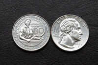США 25 центов 2025 год. Американские женщины. 20-я монета. Алтея Гибсон. UNC